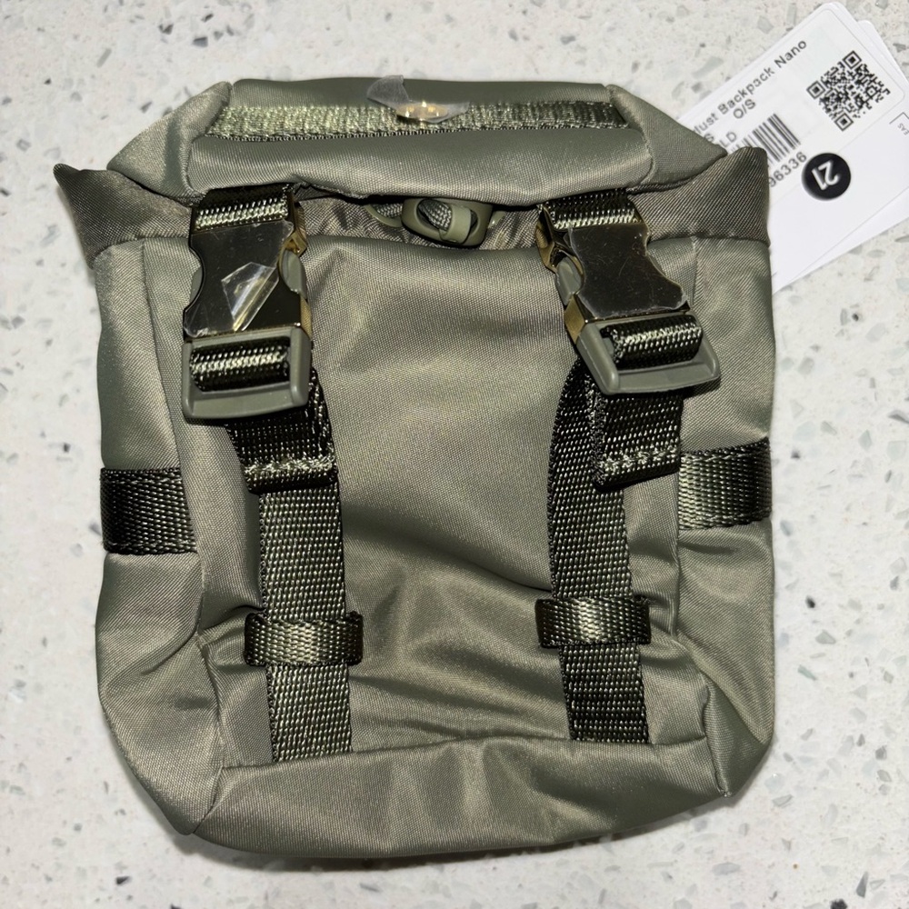 Lululemon Olive Mini Wonderlust Backpack NWT